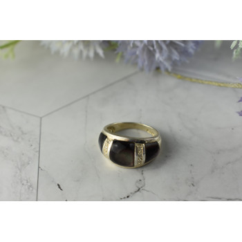 Sky Jewelry Серебряное кольцо со вставками из Перламутра 925 проба