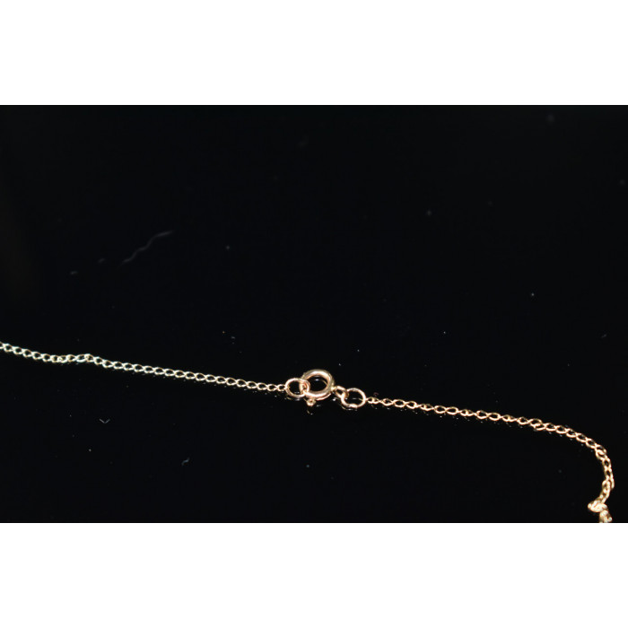 Sky Jewelry Золотая цепочка 14К (585  проба) с кулоном  Жемчуг и Бриллианты