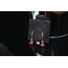 Sky Jewelry Золотые серьги 10К ( 417 проба)  с Рубином и Бриллиантом