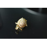 Sky Jewelry Серебряная брошь в позолоте с Фианитами *Черепаха