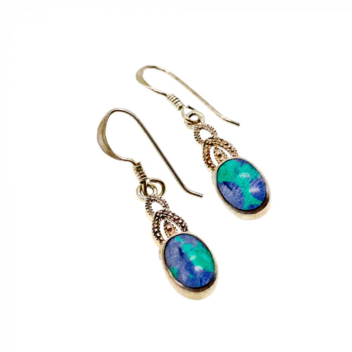 Sky Jewelry Серебряные серьги 925 пробы с Яшмой *Нежность*