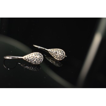 Sky Jewelry Винтажные Серебряные серьги 925 проба с Марказитом