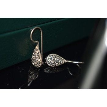 Sky Jewelry Винтажные Серебряные серьги 925 проба с Марказитом