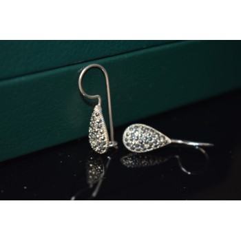 Sky Jewelry Винтажные Серебряные серьги 925 проба с Марказитом