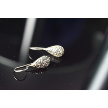 Sky Jewelry Винтажные Серебряные серьги 925 проба с Марказитом