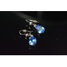Sky Jewelry Серебряные Серьги с Голубым Топазом