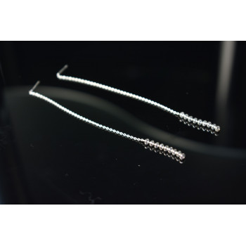 Sky Jewelry Серебряные серьги-протяжки (продевки)  925 проба