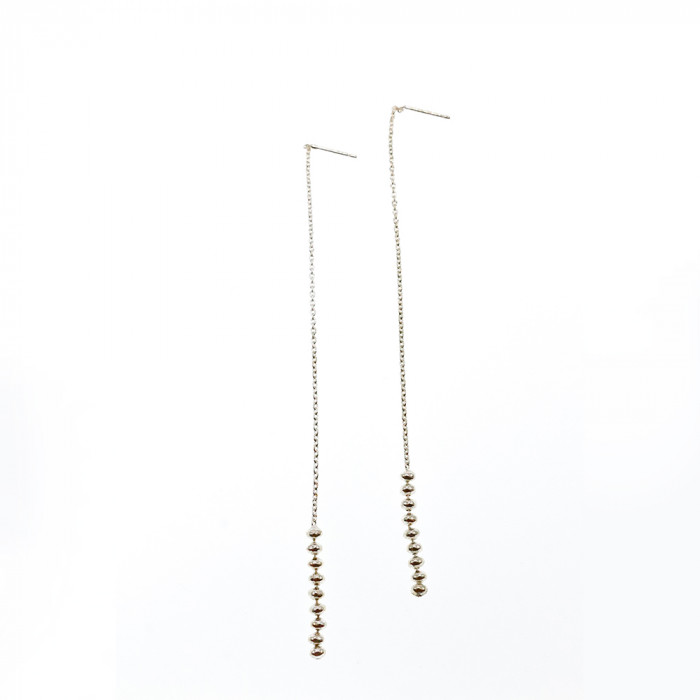 Sky Jewelry Серебряные серьги-протяжки (продевки)  925 проба