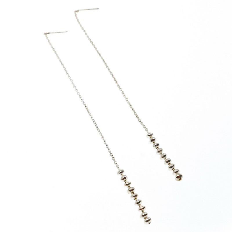 Sky Jewelry Серебряные серьги-протяжки (продевки)  925 проба