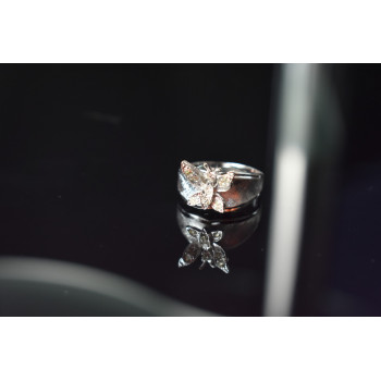 Sky Jewelry Серебряное Кольцо с Фианитами  *Бабочка*