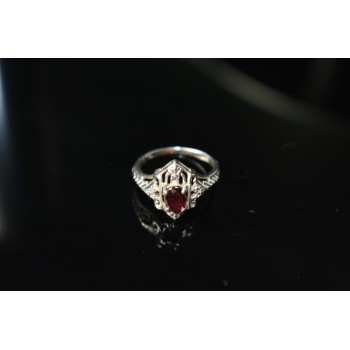 Sky Jewelry Серебряное кольцо 925 проба  с камнем Альмандин