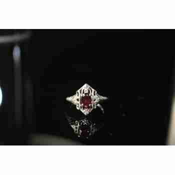 Sky Jewelry Серебряное кольцо 925 проба  с камнем Альмандин