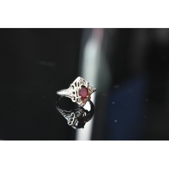 Sky Jewelry Серебряное кольцо 925 проба  с камнем Альмандин