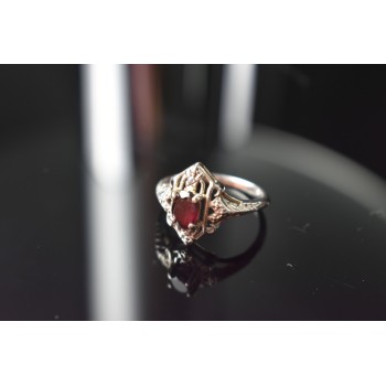 Sky Jewelry Серебряное кольцо 925 проба  с камнем Альмандин