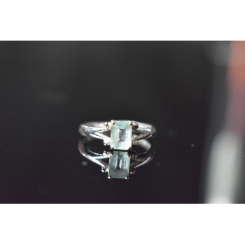 Sky Jewelry Серебряное кольцо с камнем Голубая Шпинель 925 проба