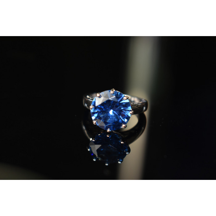 Sky Jewelry Серебряное кольцо 925 проба с камнем Лондон Топаз