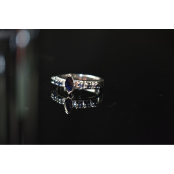 Sky Jewelry Серебряное кольцо 925 проба с Сапфирами