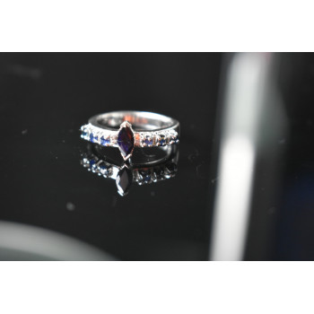 Sky Jewelry Серебряное кольцо 925 проба с Сапфирами