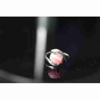 Sky Jewelry Серебряное кольцо с розовым Агатом
