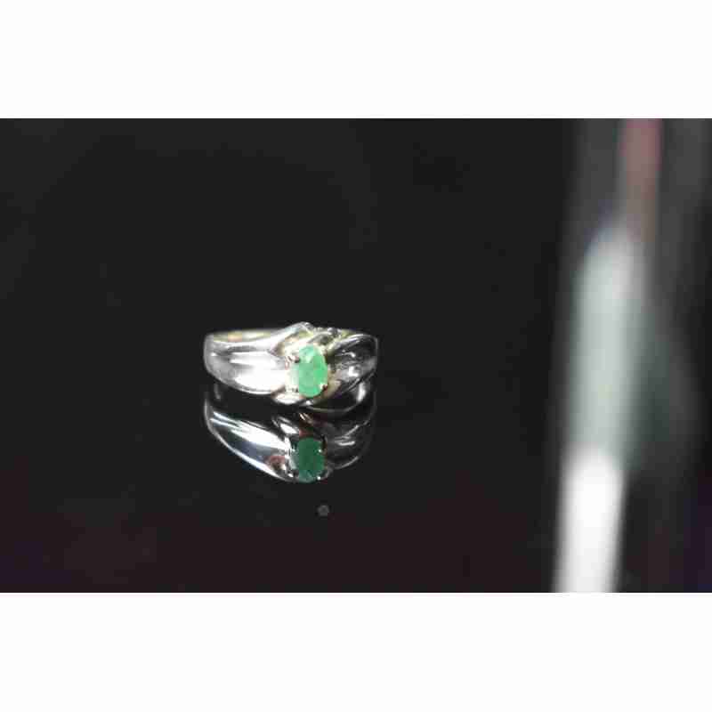 Sky Jewelry Серебряное кольцо с Изумрудом 925 проба