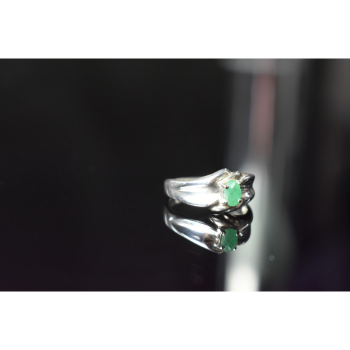 Sky Jewelry Серебряное кольцо с Изумрудом 925 проба