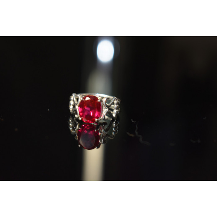 Sky Jewelry Серебряное кольцо 925 пробы с Розовым Топазом