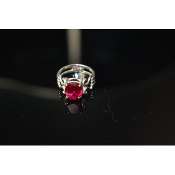 Sky Jewelry Серебряное кольцо 925 пробы с Розовым Топазом