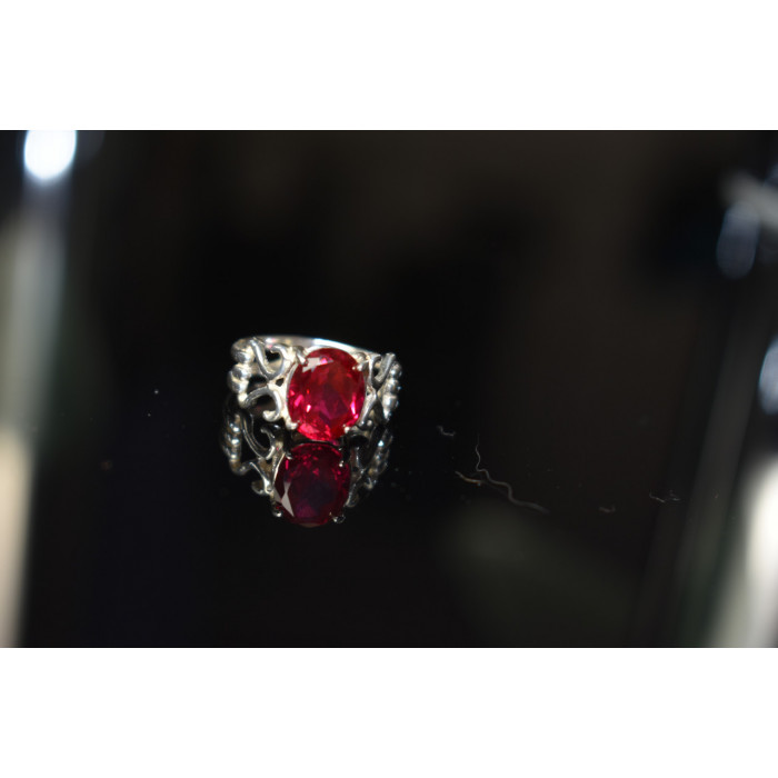 Sky Jewelry Серебряное кольцо 925 пробы с Розовым Топазом