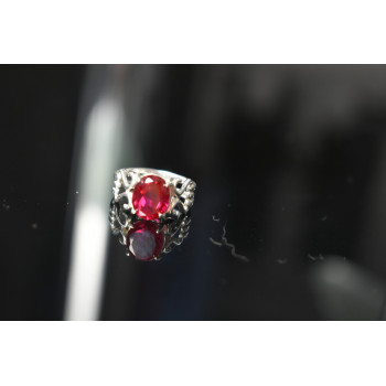 Sky Jewelry Серебряное кольцо 925 пробы с Розовым Топазом