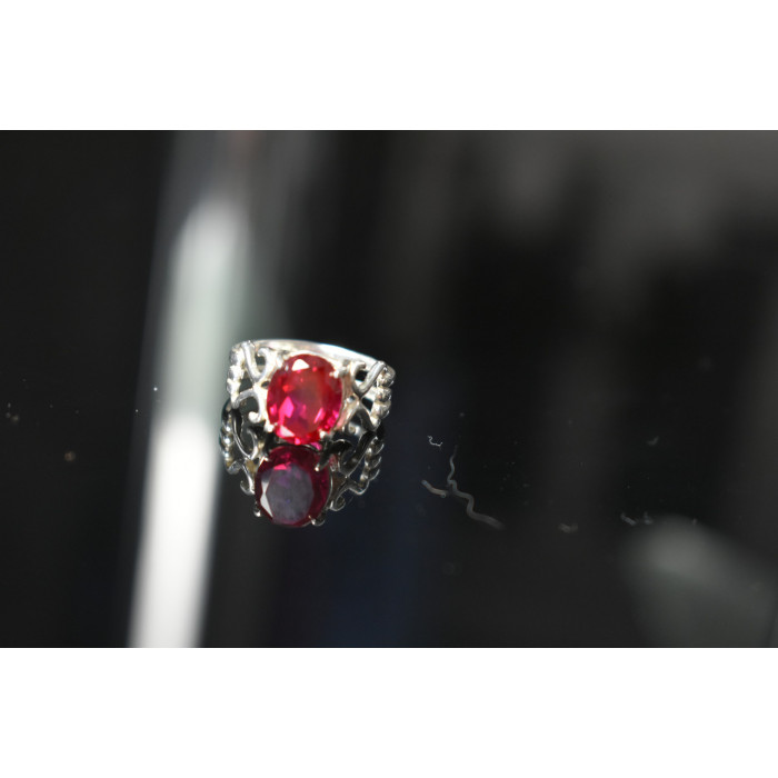 Sky Jewelry Серебряное кольцо 925 пробы с Розовым Топазом