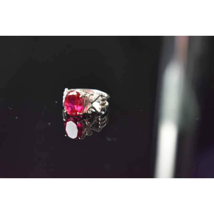 Sky Jewelry Серебряное кольцо 925 пробы с Розовым Топазом