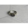 Sky Jewelry Серебряное кольцо 925 проба с синим и белым Сапфиром