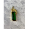 Sky Jewelry Серебряный кулон в позолоте 925 проба с Изумрудом  *Пантера