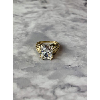 Sky Jewelry Золотое кольцо с Фианитом 10К (417  проба)