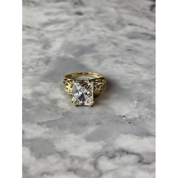 Sky Jewelry Золотое кольцо с Фианитом 10К (417  проба)