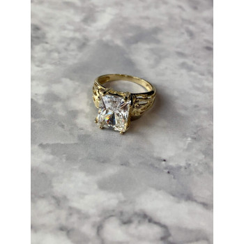 Sky Jewelry Золотое кольцо с Фианитом 10К (417  проба)