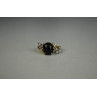 Sky Jewelry Серебряное кольцо 925 пробы с черным Нефритом и камнями Гошенит (Берилл)