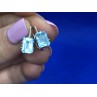 Sky Jewelry Сережки с голубым топазом