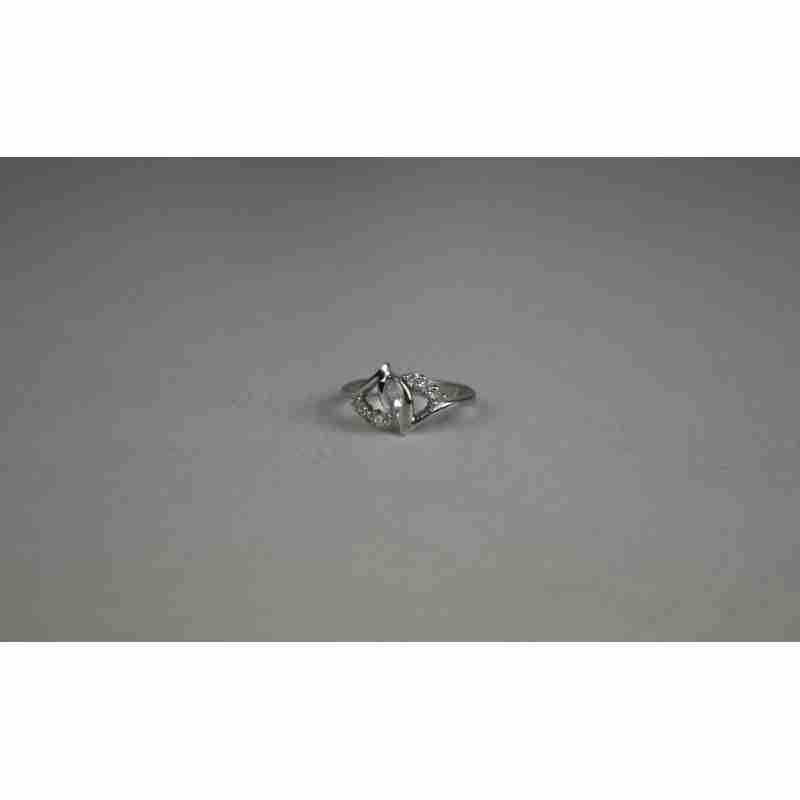 Sky Jewelry Серебряное кольцо с Бесцветным Турмалином *АХРОИТ*
