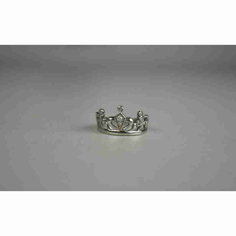 Sky Jewelry Серебряное Кольцо *Корона* с камнями Гошенит (берилл)