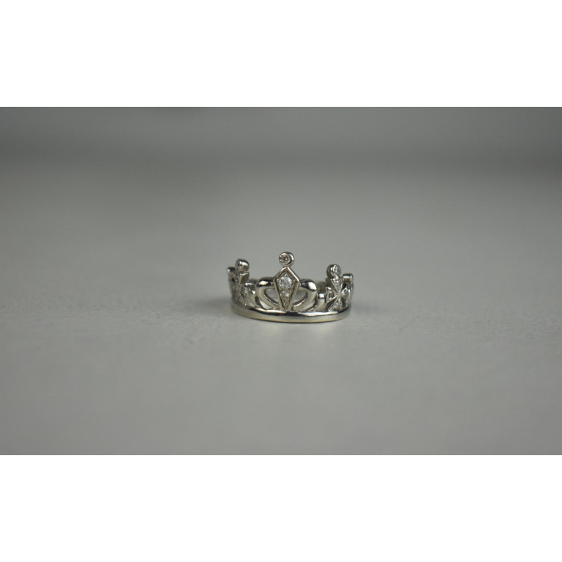 Sky Jewelry Серебряное Кольцо *Корона* с камнями Гошенит (берилл)