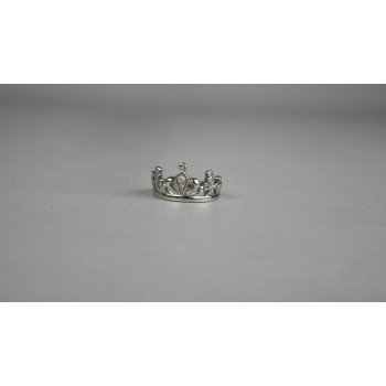 Sky Jewelry Серебряное Кольцо *Корона* с камнями Гошенит (берилл)