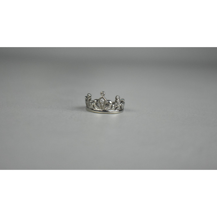 Sky Jewelry Серебряное Кольцо *Корона* с камнями Гошенит (берилл)