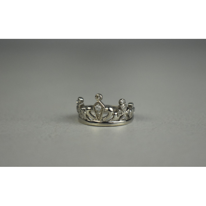 Sky Jewelry Серебряное Кольцо *Корона* с камнями Гошенит (берилл)