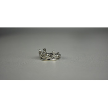 Sky Jewelry Серебряное Кольцо *Корона* с камнями Гошенит (берилл)