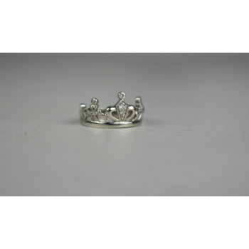 Sky Jewelry Серебряное Кольцо *Корона* с камнями Гошенит (берилл)