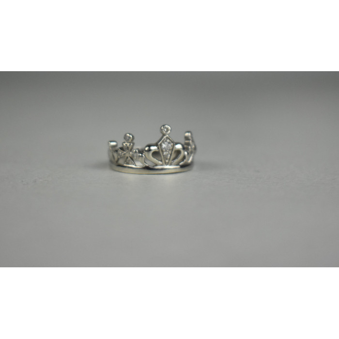 Sky Jewelry Серебряное Кольцо *Корона* с камнями Гошенит (берилл)