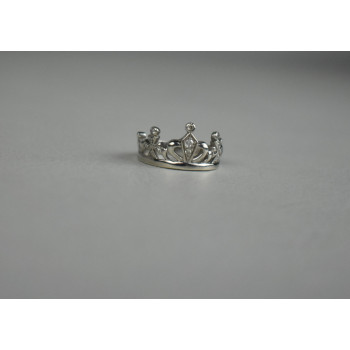 Sky Jewelry Серебряное Кольцо *Корона* с камнями Гошенит (берилл)