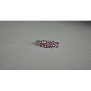 Sky Jewelry Серебряное кольцо 925 пробы с Розовым Топазом