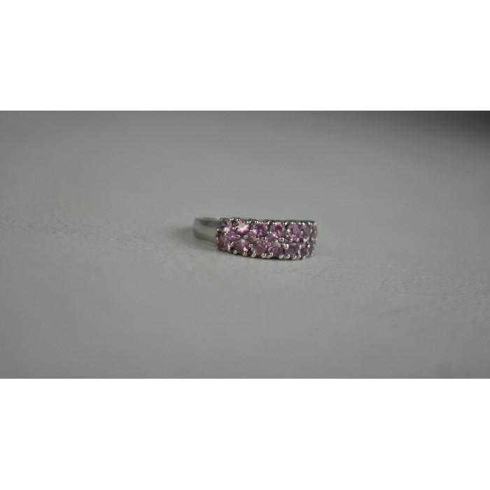 Sky Jewelry Серебряное кольцо 925 пробы с Розовым Топазом